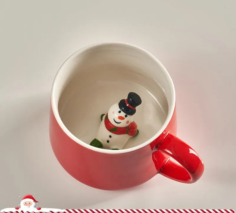 Cute Cartoon 3D Mark Ceramic Cup - Bellarte Enchanté Cute Cartoon 3D Mark Ceramic Cup